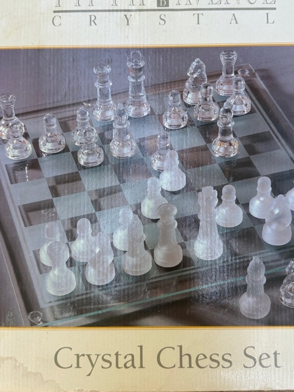 Fifth Avenue Crystal Chess Set - Clear and Frosted